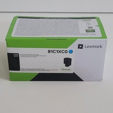 Lexmark 81C1XC0 Cyan Return Program Toner Cartridge for CX735 & CX737 - New picture