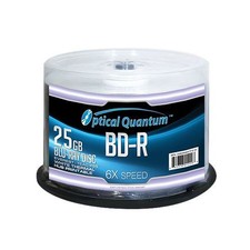 50 OQ 6x 25GB Blu-ray BD-R White Thermal Everest Printable Discs OQBDR06WTP-E-50 picture