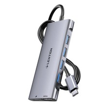 3.3FT Long Cable USB C Multiport Hub with 4K 4 USB 3.0, Type C Charging picture