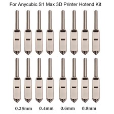 1/2/4pcs 3D Printer For Anycubic S1 Max Hardened Steel Nozzle 0.25/0.4/0.6/0.8mm picture