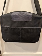 Belkin Laptop Bag Messenger Style Black Gray Very Good Condition picture