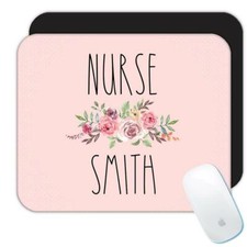 Gift Mousepad : Personalized Nurse Last Name Family Job Office Coworker Smith picture