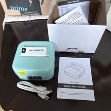 M02L Portable Wireless Thermal Mobile Printer, Black & White, Green, 53mm picture