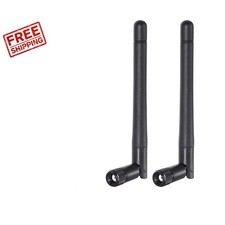 High-Performance Dual Band RP-SMA Male Antenna 2-Pack for Wireless Devices picture