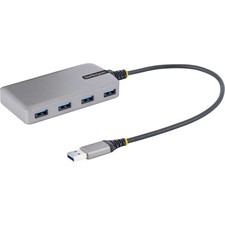StarTech 4-Port USB-A Hub 5Gbps with Aux Power, 1ft Cable (5G4AB-USB-A-HUB) picture