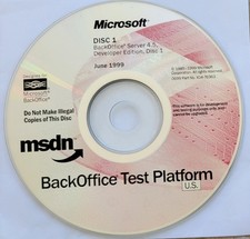 Vintage - Microsoft BackOffice Server 4.5 Developer Edition, 7 CDs, 1999 picture