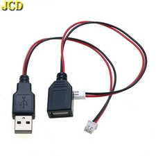 1pcs USB 2.0 Male And Female Plug To XH2.54mm 2Pin Terminal Wire 2 Core Power picture