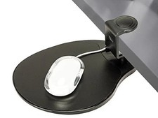 Clamp on Mouse Platform Clip on Mouse Pad Rotating 360 Ergonomic Mouse Tray A... picture