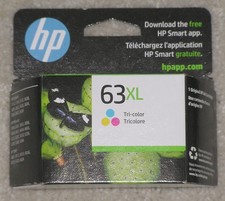 2024 Genuine OEM HP 63XL Tri-Color  Ink Tank Print Cartridge F6U63AN Sealed Box picture