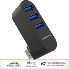 Sleek Aluminum USB Hub with 3 Ports, Compatible with Multiple Operating Systems picture