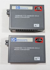 Lot Of 2 10/100/1000 base-T to 1000base-SX/XL Ethernet Fiber Media Converters picture
