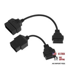 2pcs OBD1 to OBD2 22-Pin to 16-Pin and 17-Pin to 16-Pin Diagnostic Tool picture