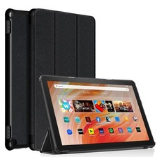 Black PU Leather Tablet Case with Auto Sleep Wake for 10.1 Inch Tablets picture