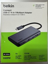 Belkin - USB C Hub 4-in-1 Multi-Port Laptop Dock with 4K HDMI, Adapter picture
