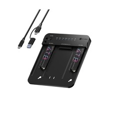 M.2 NVMe & SATA SSD/HDD Docking Station, ICY BOX USB-C 10 Gbps Dual... Fast Ship picture