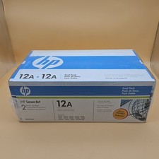 Original HP 12A Black LaserJet Toner 2 Print Cartridges Q2612A Sealed Dual Pack picture