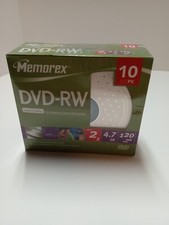 Memorex DVD-RW 10 Pack 2X 4.7GB 120min NEW Sealed picture