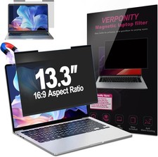 Magnetic Laptop Privacy Screen 13.3 Inch 16:9 Display, Removable Anti-Glare Shie picture