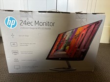 HP 24EC 24 inch LED Diagonal IPS Monitor Ultra-slim 1080p 178 degrees ultra-wide picture
