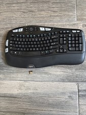 Logitech K350 Wireless Wave Ergonomic Keyboard with USB Dongle TESTED WORKING picture