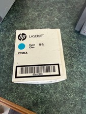 HP CF381A CF440AM Genuine Toner Cartridge Cyan Sealed Box (312A) picture