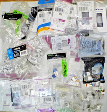 750 Pc Lot Mix Keystone RJ45 Cat6 Cat5e Wallplates, Inserts, Jacks, More NEW picture