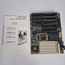 386 BIOTEQ MB-1333/40UCQ-B Ver 2 Motherboard with AMD 386DX40 Untested Parts picture