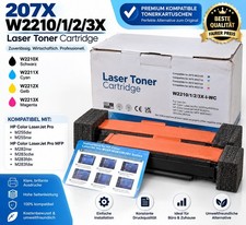 4x 207X Toner Compatible HP W2210X W2211X W2212X W2213X M255 M283 New picture