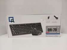 QR-70 Wired Keyboard And Optical Mouse Combo, Black picture