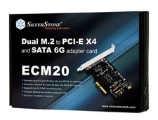 Silverstone ECM20 Dual M2 to PCI-E X4 and SATA 6G Adapter Card ECM20-x picture