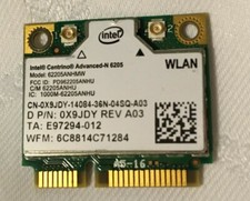 intel CENTRINO ADVANCED-N 6205MINI PCI E MODEL: 62205ANHMW picture