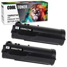 2 Pack High Yield Black 106R02740 Toner Compatible With Xerox WorkCentre 3655 picture