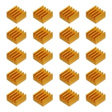 20Pcs 9x9x5mm Heatsink Aluminum Radiator Heat Sink Cooling Gold picture