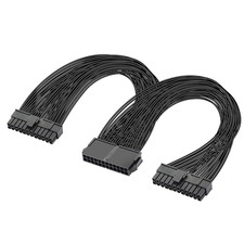 PSU Power Supply 24-Pin ATX Motherboard Splitter Cable,24Pin(20+4) for Dual ATX picture