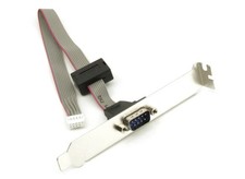 Asus 14015-00020200 com port D-sub 9-pin connector with slot plate bezel 260 mm picture