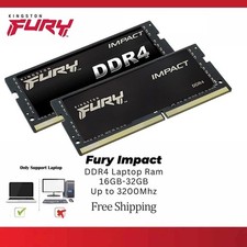 FURY IMPACT DDR4 32GB KIT 2666mHZ PC4-21300 1.2V SO-DIMM Laptop Memory RAM 4x8GB picture