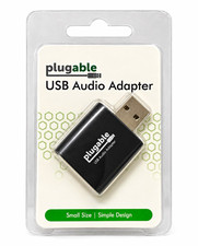 Plugable USB-A External Stereo Audio Adapter 3.5mm Mic/Headphone USB-AUDIO picture