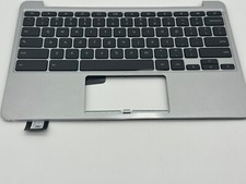 Silver Palmrest keyboard for Asus Chromebook C201PA 90NL0912-US0 picture