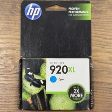 NEW Genuine HP 920XL Cyan High Yield Ink Cartridge - CD972AN - EXPIRED 2019 picture