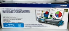 Genuine Brother TN-225C Cyan High Yield Toner Cartridge New picture