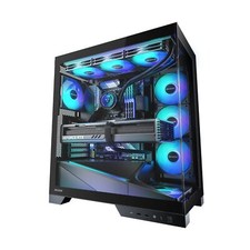 Aqua 9, ATX PC Case, 5 × 120mm ARGB PWM Fan Pre-Installed, Support Top & Si picture