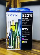 Epson - T822XL/T822 4-Pack High-Yield Black/Standard Capacity Multi Ink- READ picture