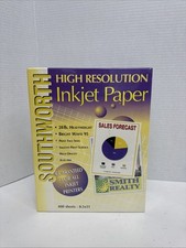 Southworth high resolution inkjet paper 28lb.  bright white 95 400 Sheets Sealed picture