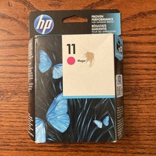 HP 11 Magenta Ink C4837A EXP 2021 Sealed OEM Genuine picture