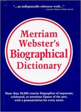 Merriam-Webster's Biographical Dictionary PC MAC CD biographies collection names picture