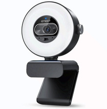 EMEET S600L 4K Webcam Ring Light AI Autofocus OBS Zoom PC Mac picture