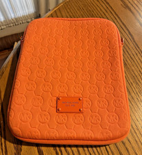 Michael Kors ipad tablet sleeve cover orange neoprene picture