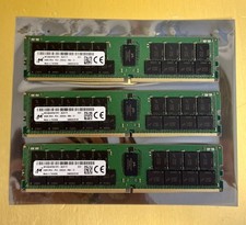 3x BAD MTA36ASF8G72PZ-3G2E1 MICRON 64GB 2RX4 PC4-3200AA DDR4 SERVER MEMORY picture