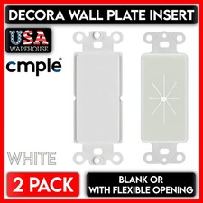 2 Pack Wall Plate Insert Blank Or With Flexible Opening fit Decorative WallPlate picture