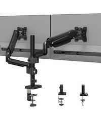 Dual Monitor Mount for 13-32 Inch Screens, Tall Computer Monitor Stand, Adjustab picture